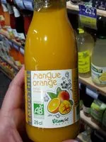 Mängden socker i Smoothie mangue orange bio