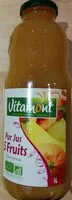 Mängden socker i Pur jus 5 fruits bio