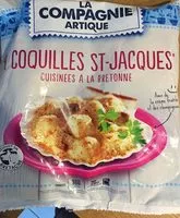Mängden socker i Coquilles St-Jacques cuisinées à la bretonne