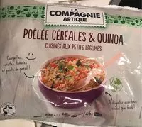 Mängden socker i Poélée céréales et quinoa cuisinés aux petits légumes