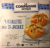 Mängden socker i Panier feuilleté aux Saint-Jacques 20 % de noix et de légumes, surgelés