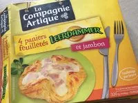 Mängden socker i LA COMPAGNIE ARTIQUE PANIERS FEUILLETES LEERDAMMER ET JAMBON 4X80G