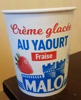 Mängden socker i Crème glacée au yaourt a la fraise