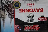 Mängden socker i Jambon de Bayonne