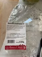 Mängden socker i Roulade champignon