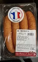 Mängden socker i Saucisse fumée précuite