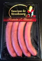 Mängden socker i Saucisses de Strasbourg