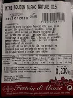 Mängden socker i mini boudins blancs