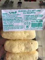 Mängden socker i Quenelles nature au beurre