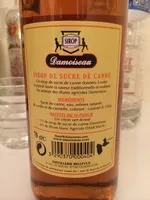 Mängden socker i Sirop de sucre de canne