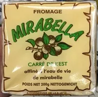 Mängden socker i Carré de l'Est affiné à l'eau de vie de mirabelle (18% MG)