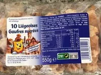 Mängden socker i Gaufres Liégeoises