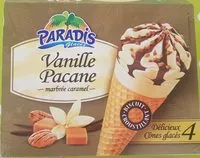 Mängden socker i Cônes glacés vanille pacane