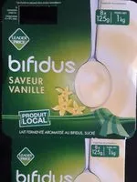 Mängden socker i Yaourt Bifidus saveur Vanille
