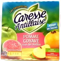 Mängden socker i Compote pomme goyave rose des Antilles