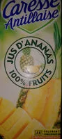 Mängden socker i Jus d’ananas caresse antillaise