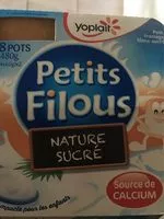Mängden socker i Petits filous nature sucré