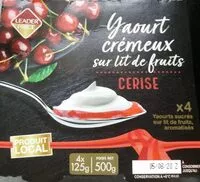 Mängden socker i Yaourt crémeux sur lit de fruits