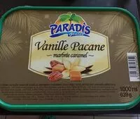 Mängden socker i Paradis Glaces Vanille Pacane marbrée caramel