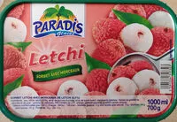 Mängden socker i Sorbet letchi avec morceaux