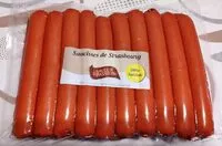 Mängden socker i Saucisses de Strasbourg