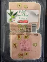 Mängden socker i Pate aux olives tranche x4