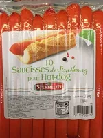 Mängden socker i 10 saucisses de Strasbourg pour Hot-dog