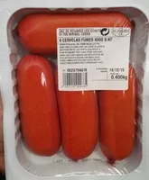 Mängden socker i 4 cervelas fumés