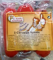 Mängden socker i 3 cervelas fumés