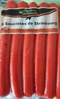 Mängden socker i 6 saucisses de strasbourg
