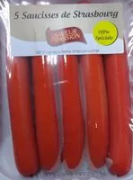 Mängden socker i Saucisses de Strasbourg