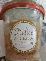 Mängden socker i Délice de chapon et riesling