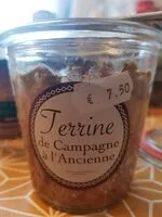 Mängden socker i Terrine de campagne à l'ancienne