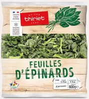 Mängden socker i Feuilles d’épinards