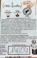 Mängden socker i 2 Mille-feuilles