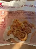 Mängden socker i 10 mini pains raisins