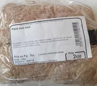 Mängden socker i Pavé aux noix