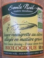 Mängden socker i Sauce vinaigrette au citron allemégée en matière grasse