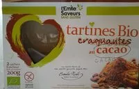 Mängden socker i Tartines bio craquantes au cacao