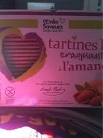 Mängden socker i Tartines BIO croquantes à l'amande
