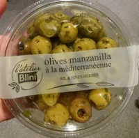 Mängden socker i Olives à la méditerranéenne Atelier Blini