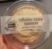 Mängden socker i Rillettes extra saumon aneth et citron vert