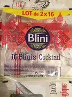 Mängden socker i 16 Blinis "Cocktail"