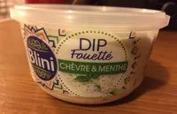 Mängden socker i Dip fouetté chèvre menthe