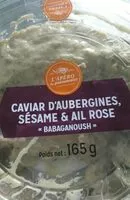 Mängden socker i Caviar d'aubergine sésame et ail rose