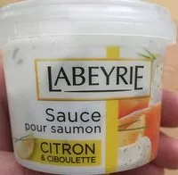 Mängden socker i Sauce pour saumon, citron