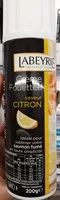 Mängden socker i Crème fouettée saveur citron