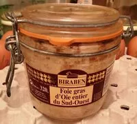 Mängden socker i Foie gras d'oie entier du Sud-Ouest