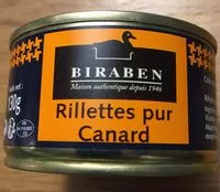 Mängden socker i Rillettes pur canard