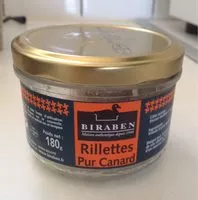Mängden socker i Rillettes Pur Canard